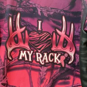 Women’s size large, Pink Rack Project hoodie.